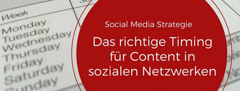 Postingstrategie und Timing